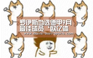 罗伊斯当选德甲9月最佳球员‘欧亿体育公司’(图1) 欧亿体育官网
