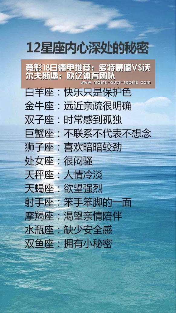 竞彩18日德甲推荐:多特蒙德VS沃尔夫斯堡:欧亿体育团队(图2) 欧亿体育公司